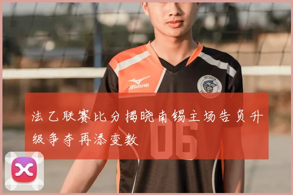 法乙联赛比分揭晓南锡主场告负升级争夺再添变数